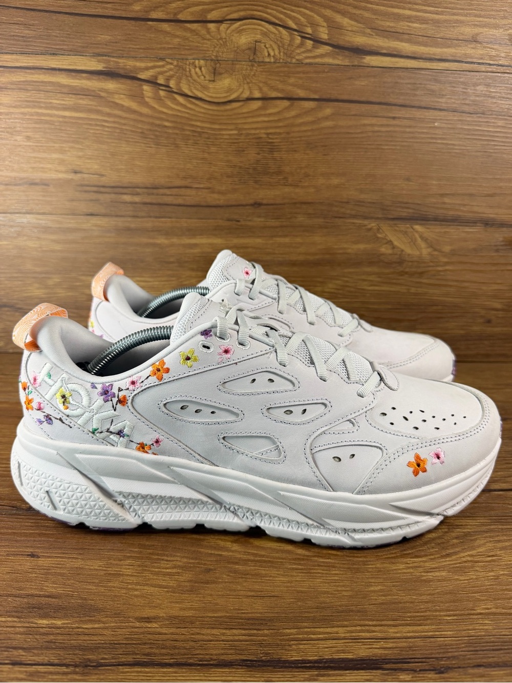 Hoka Clifton Leather Bloom Pack Running Shoes Men’s Size 13 Floral